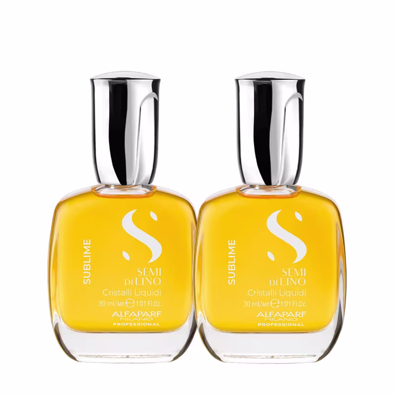 Kit Alfaparf Semi di Lino Sublime Cristalli Liquidi - Óleo Capilar 30ml (2 unidades)