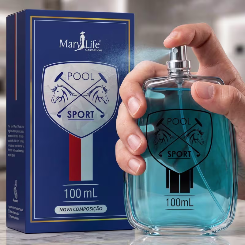 DEO COLÔNIA MASCULINA POOL SPORT 100ML MARY LIFE