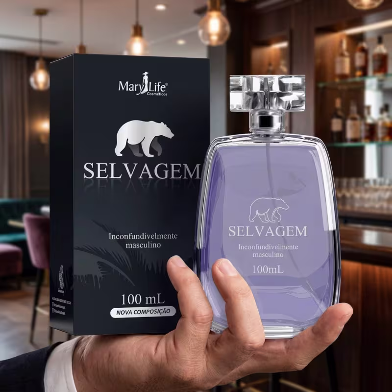 DEO COLÔNIA MASCULINA SELVAGEM 100ML MARY LIFE