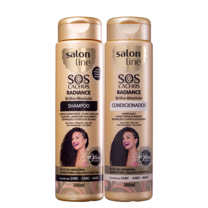 Kit Salon Line S.O.S Cachos Radiance Brilho Absoluto Duo (2 Produtos)