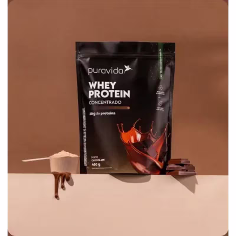 Puravida Chocolate Whey Concentrado 450g