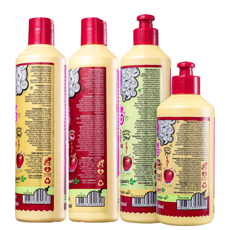 Kit Salon Line #Todecacho Vinagre de Maçã Plus (4 Produtos)