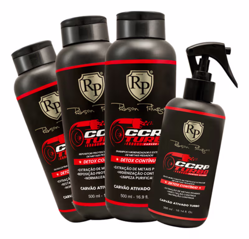 Kit Carvão Ativado Ccrp Turbo 300ml Robson Peluquero