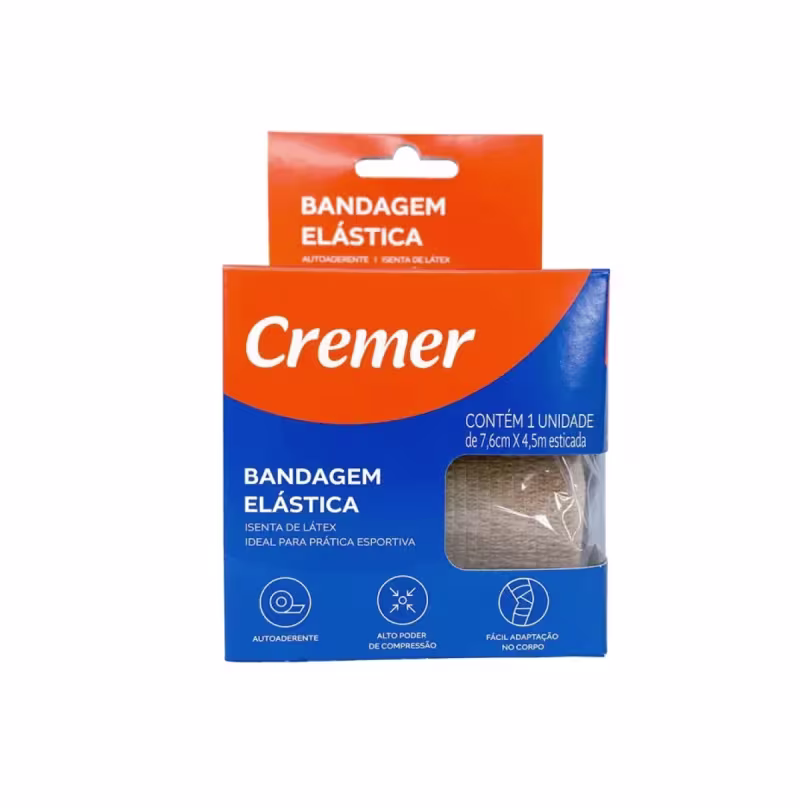 BANDAGEM ELASTICA CREMER BEGE 7,6cm x 4,5m