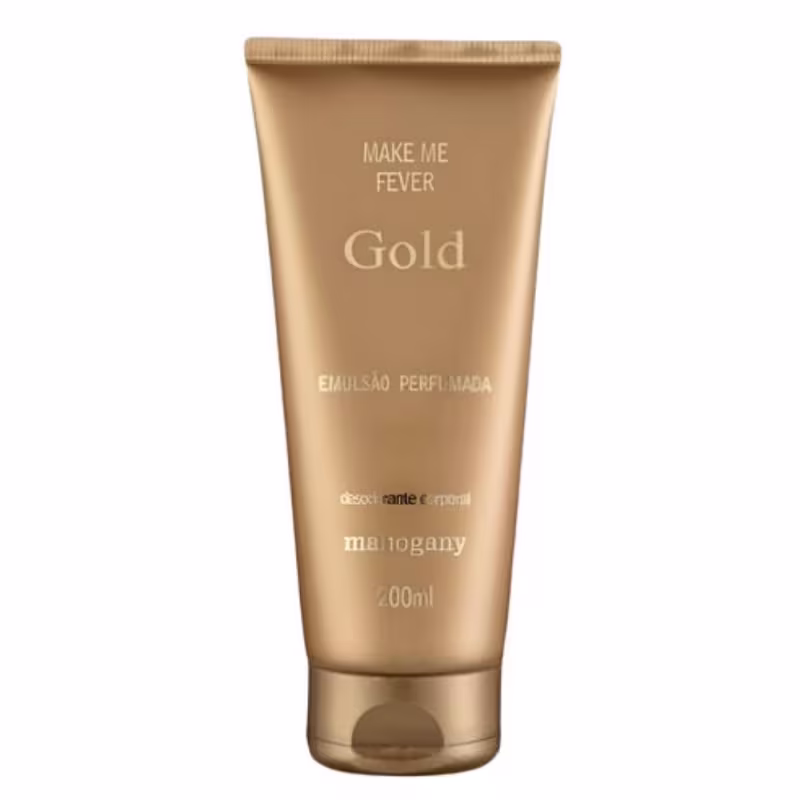 Hidratante Desodorante Corporal Make me fever Gold 200ml Mahogany (Bisnaga)