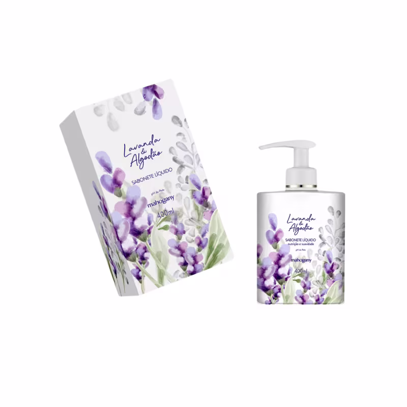 Mahogany Sabonete Liquido Lavanda e Algodão 400ml