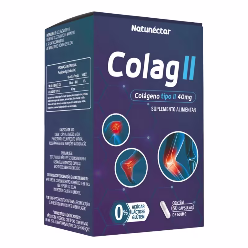 Suplemento Alimentar Colag II Natunéctar 60 Cápsulas
