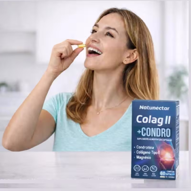 Suplemento Alimentar Colag II +Condro Natunéctar 60 Cápsulas