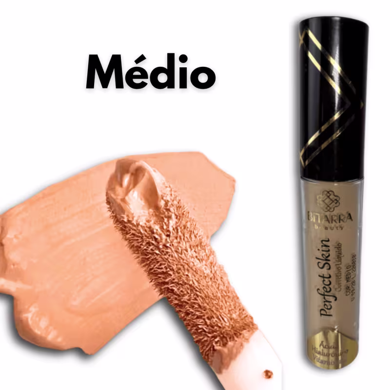 O ambiente apresenta um produto de beleza da marca Bitarra Beauty, com uma embalagem preta e dourada, junto a uma esponja de maquiagem de cor laranja. O cenário sugere um contexto de cuidados com a pele e aplicação de produtos cosméticos.