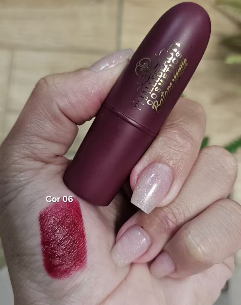 Batom Matte Fine Texture 06 - Phallebeauty