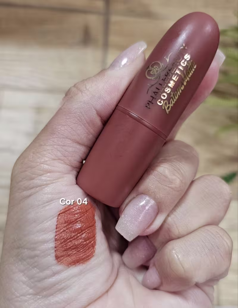 Batom Matte Fine Texture 04 - Phallebeauty