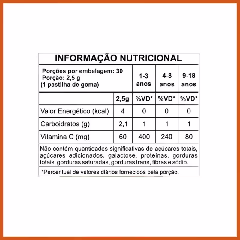 Suplemento Infantíl Vitamina C Bioviton Kids Sabor Laranja Unilife 30 Gomas