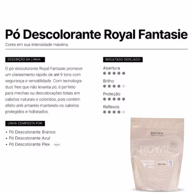 Do.Ha - Royal Fantasie - Plex  Pó Descolorante 500g