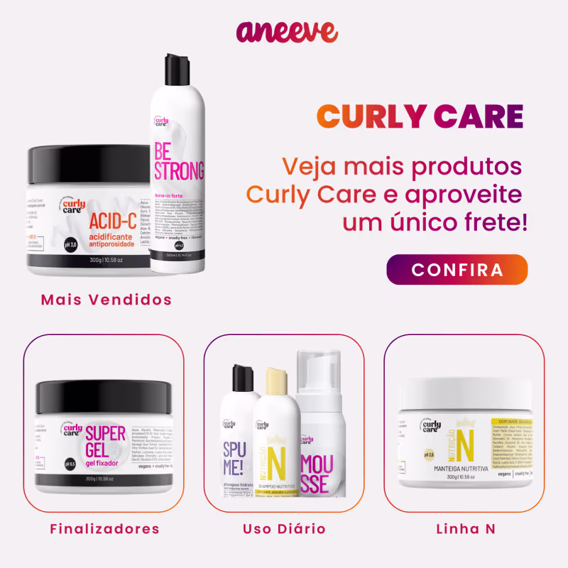 Duo Mousse Modelador e Be Free Leave-in Leve - Curly Care | Definição Natural e Volume na Medida