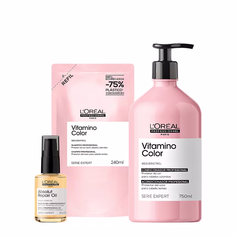 Kit L'Oréal Professionnel Vitamino Color Repair Duo Oil (3 produtos)