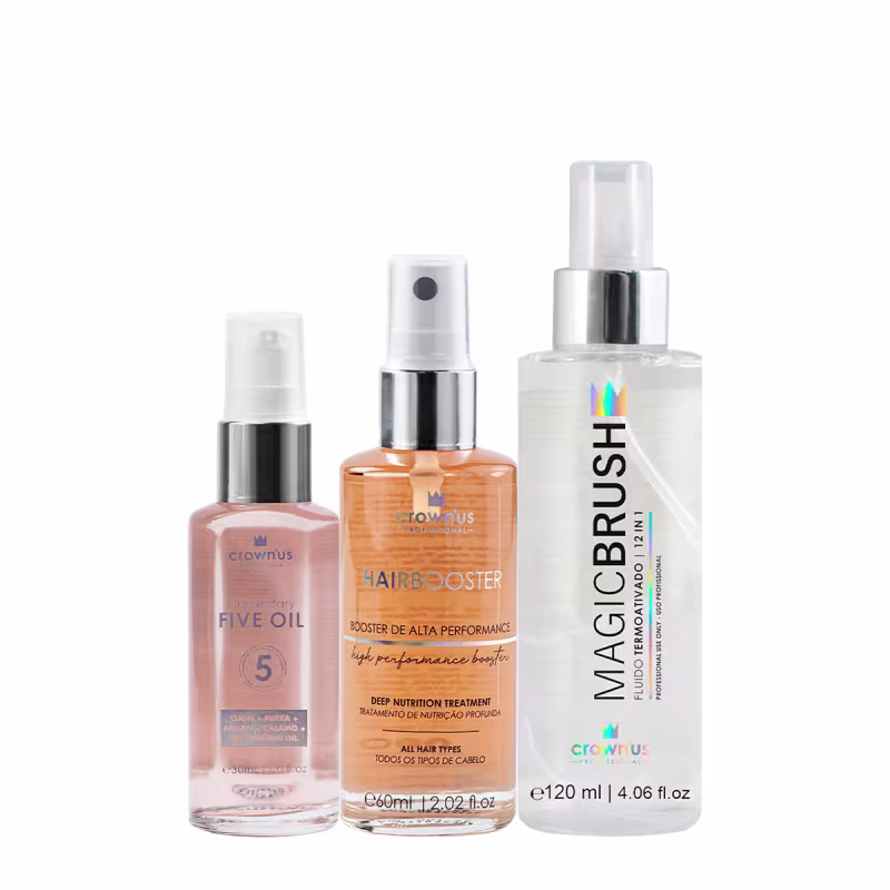Kit Crown'us Professional Trio Supreme Shine (3 produtos)