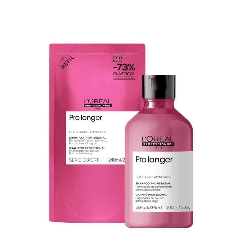 Kit L'Oréal Professionnel Pro Longer Shampoo Extra Refil (2 produtos)