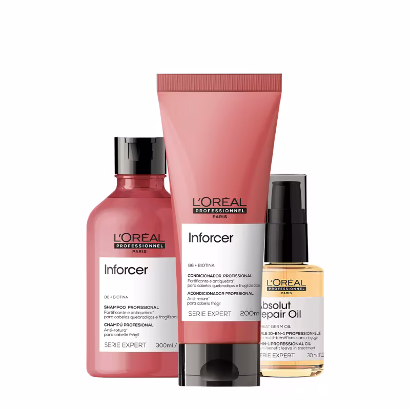 Kit L'Oréal Professionnel Inforcer Repair Duo Oil 30 (3 produtos)