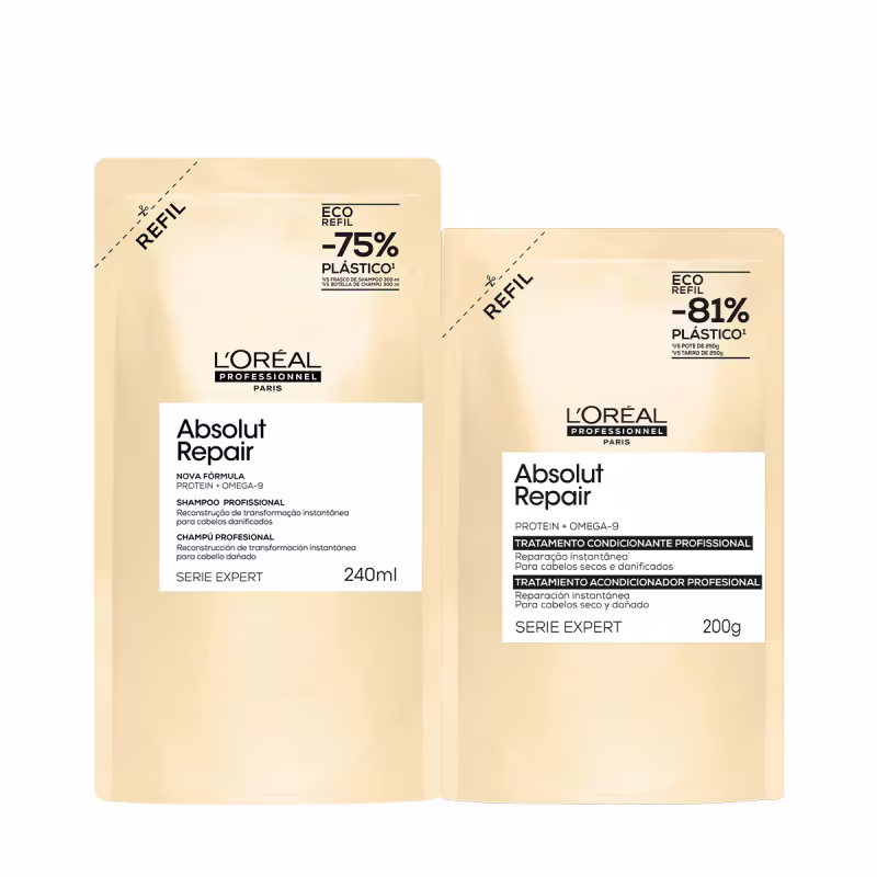 Kit L'Oréal Professionnel Absolut Repair Refil Shampoo Máscara (2 produtos)