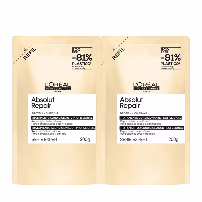 Kit L'Oréal Professionnel Absolut Repair Máscara Refil Extra (2 unidades)