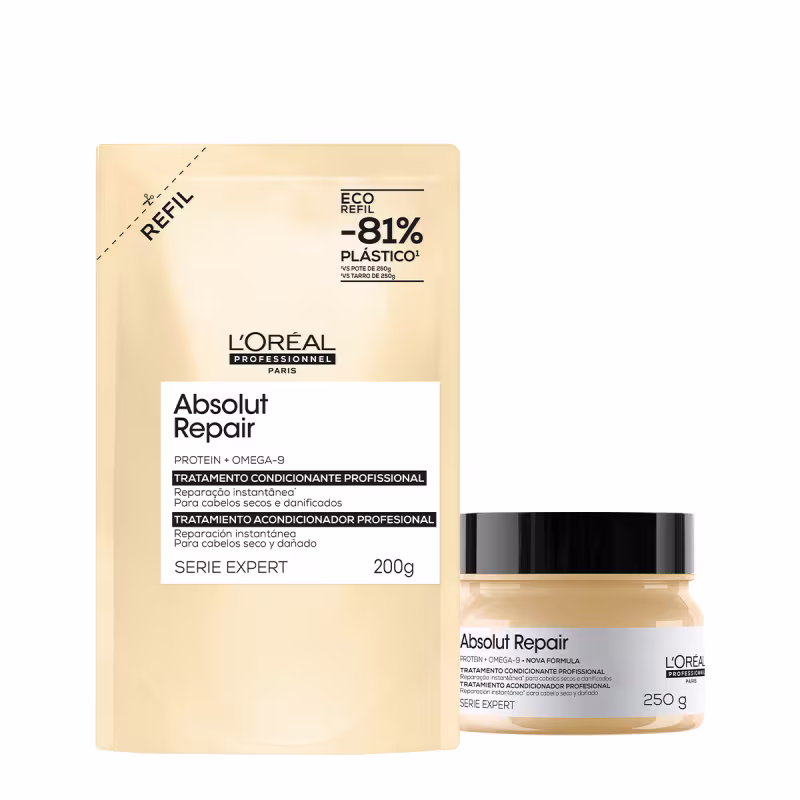 Kit L'Oréal Professionnel Absolut Repair Máscara Extra Refil (2 produtos)
