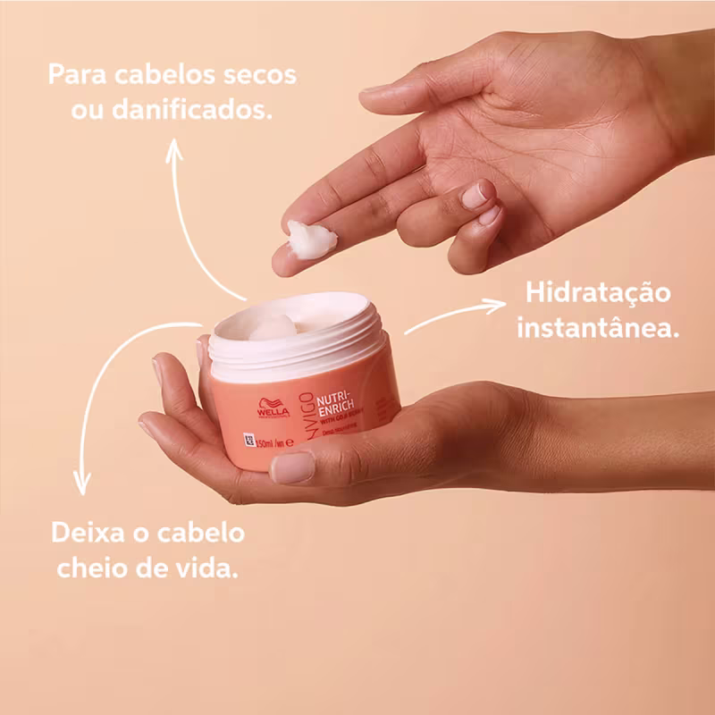 Kit Wella Professionals Invigo Nutri-Enrich Salon Máscara (3 produtos)