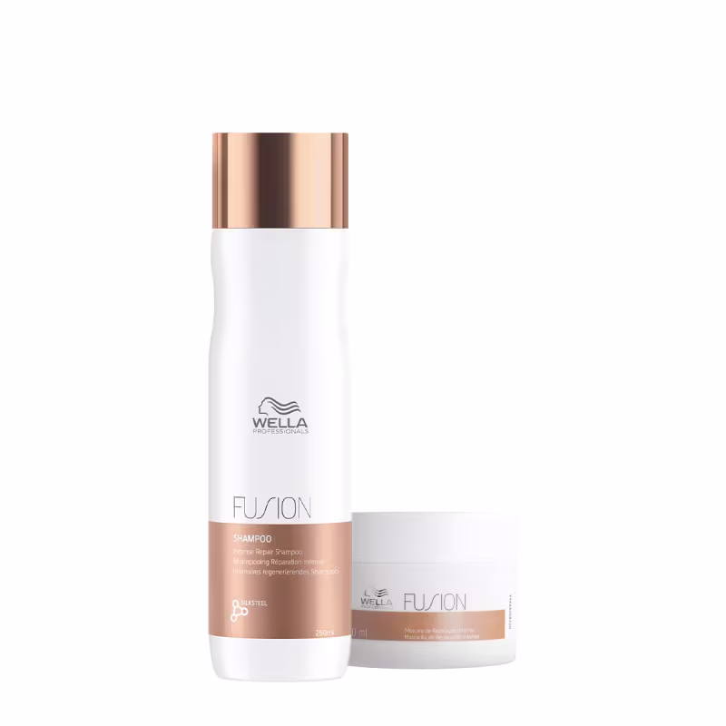 Kit Wella Professionals Fusion Shampoo Máscara (2 produtos)