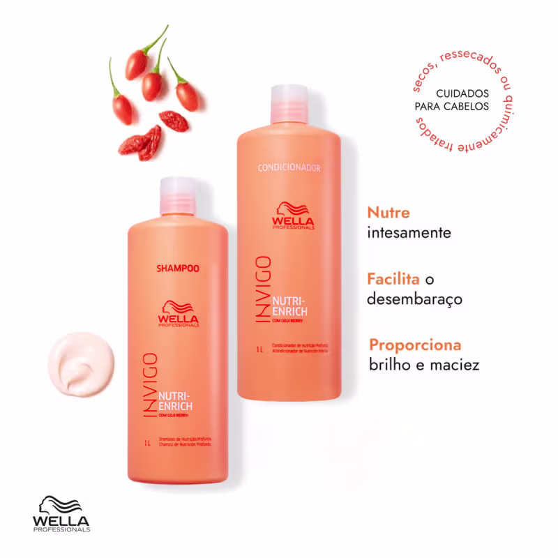 Kit Wella Professionals Invigo Nutri-Enrich Salon Válvula (4 produtos)