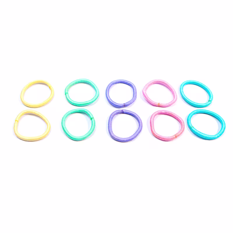 Elástico Cabelo Infantil Colorido Bebê Pacote 24x10 Unidades - Terumy Acessórios