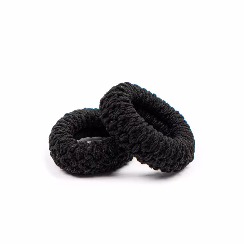 Elástico Cabelo Preto Pacote 12x1 Unidade - Terumy Acessórios