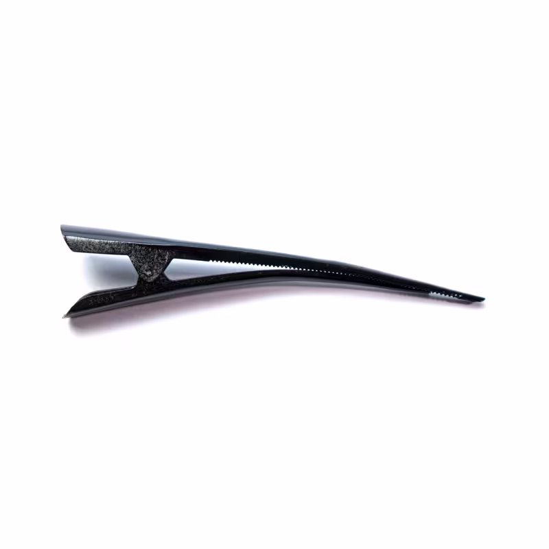 Prendedor Bico Pato Grande Preto Pacote 12x1 Unidade - Terumy Acessórios