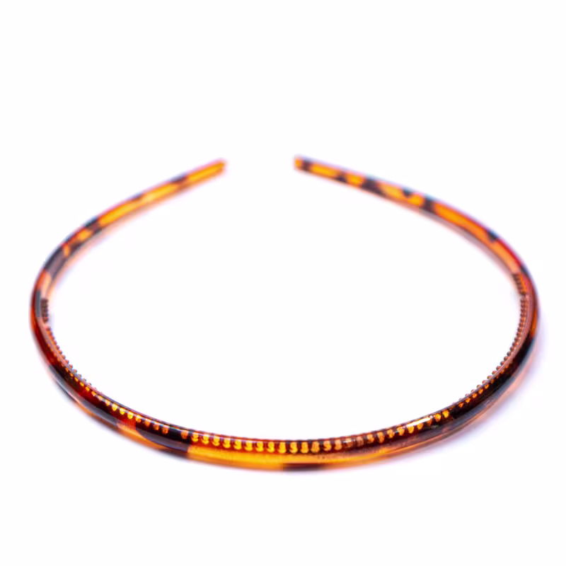 Tiara Fina Preta Marrom Pacote 12x1 Unidade - Terumy Acessórios