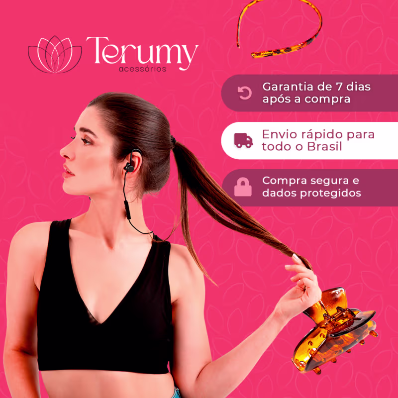 Tiara Fina Tecido Preto Pacote 12x1 Unidade - Terumy Acessórios