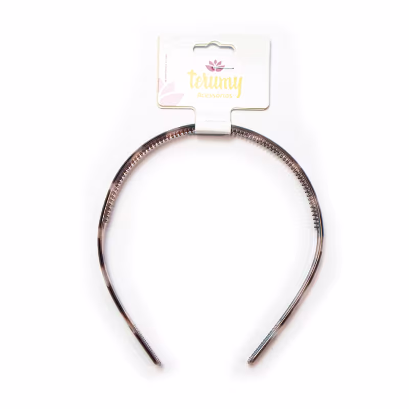 Tiara Tons Marrom Pacote 12x1 Unidade - Terumy Acessórios