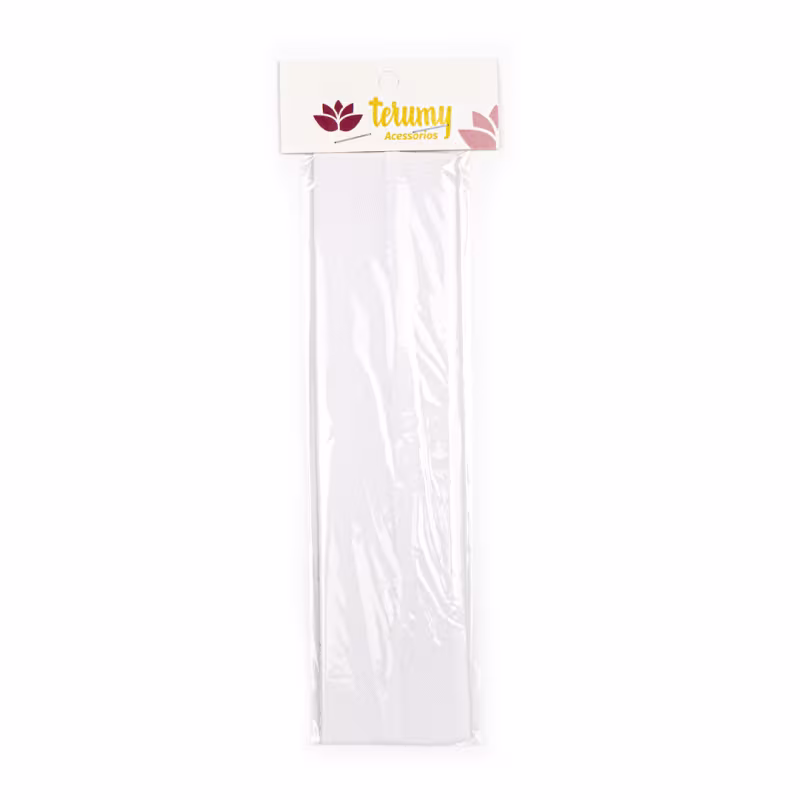 Faixa Fina Para Cabelo Branca Pacote 12x1 Unidade - Terumy Acessórios