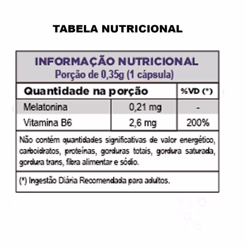 Suplemento Alimentar Melatonina Com Vitamina B6 350mg Unilife 120 Cápsulas