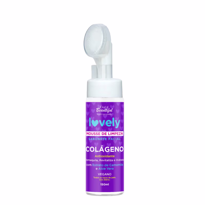 Sabonete Facial Mousse com Colágeno 150ml – Face beautiful | Limpeza Profunda, Hidratação, Skincare