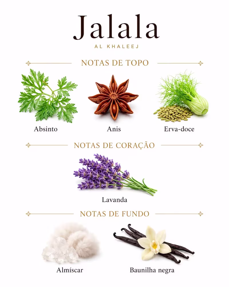Perfume Masculino Al Khaleej Jalala Eau de Parfum 100ml