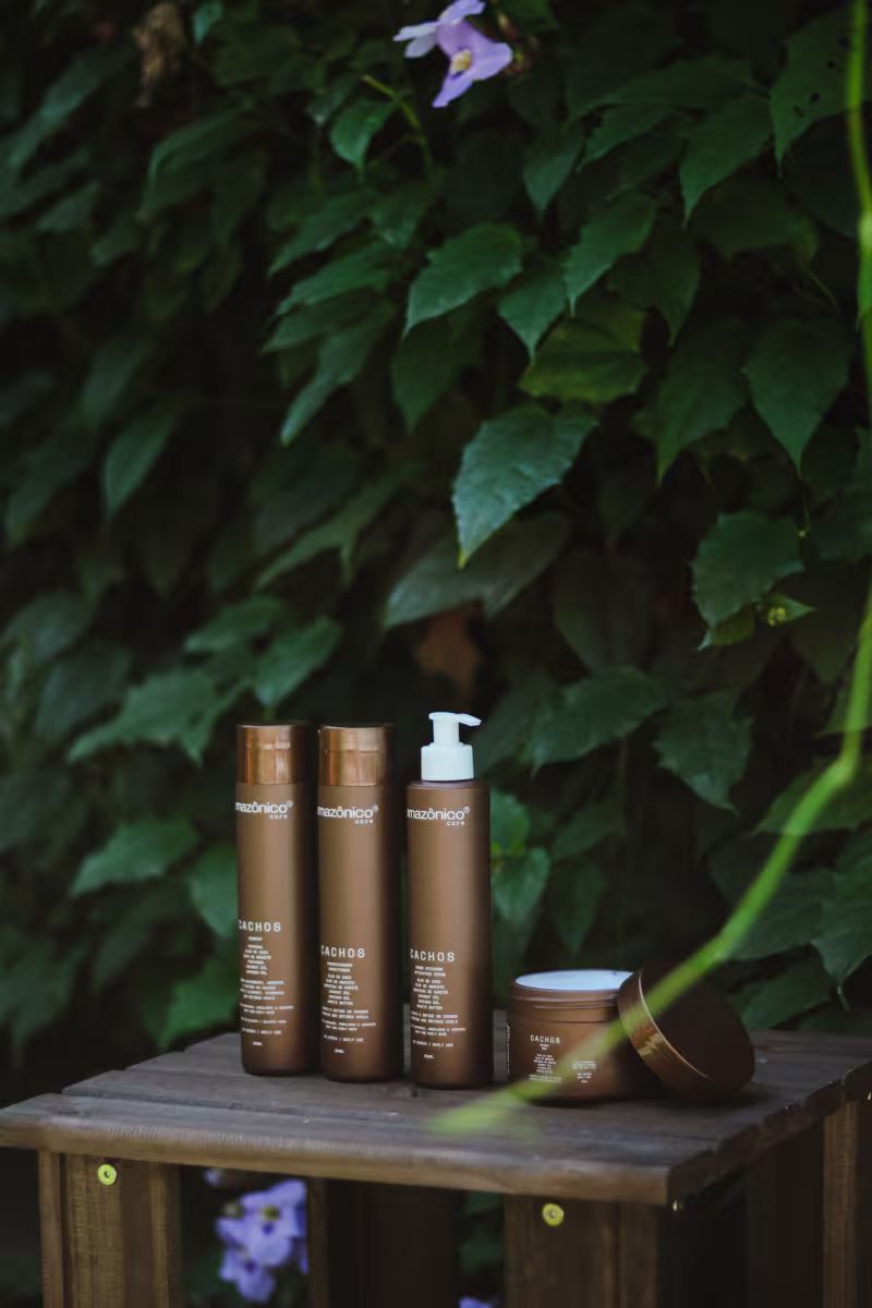 Kit Cachos - Shampoo + Máscara + Condicionador + Creme ativador de Cachos| Amazônico Care