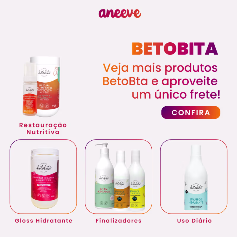 Shampoo Restauração Nutritiva 300mL - BetoBita | Maciez, Brilho e Força para Cabelos Secos e Frágeis