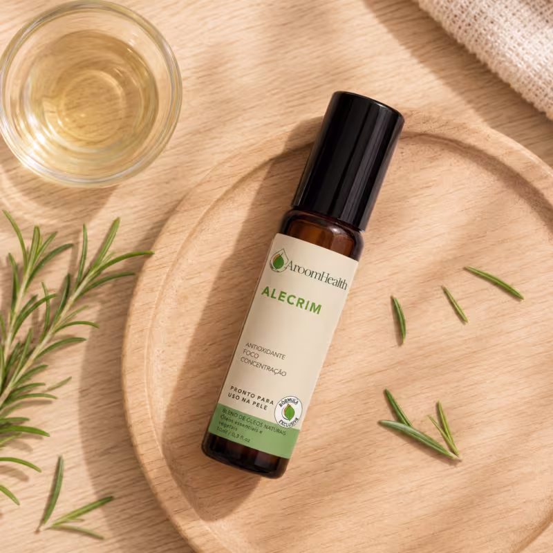 Blend óleo essencial Alecrim Roll - on 10 ml - Fórmula Exclusiva