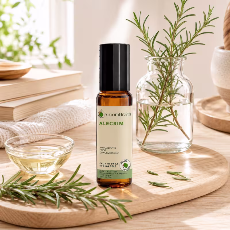Blend óleo essencial Alecrim Roll - on 10 ml - Fórmula Exclusiva