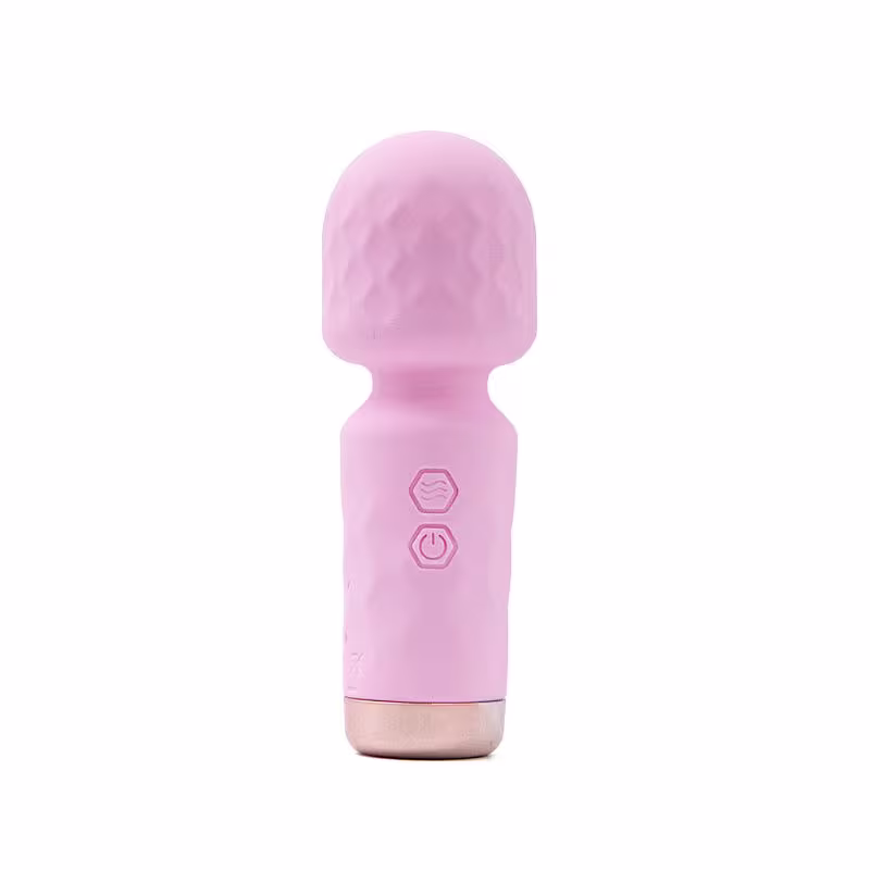 Mini  Varinha Mágica 10 Modos de Vibração 11,5cm x 4cm Recarregável Hero