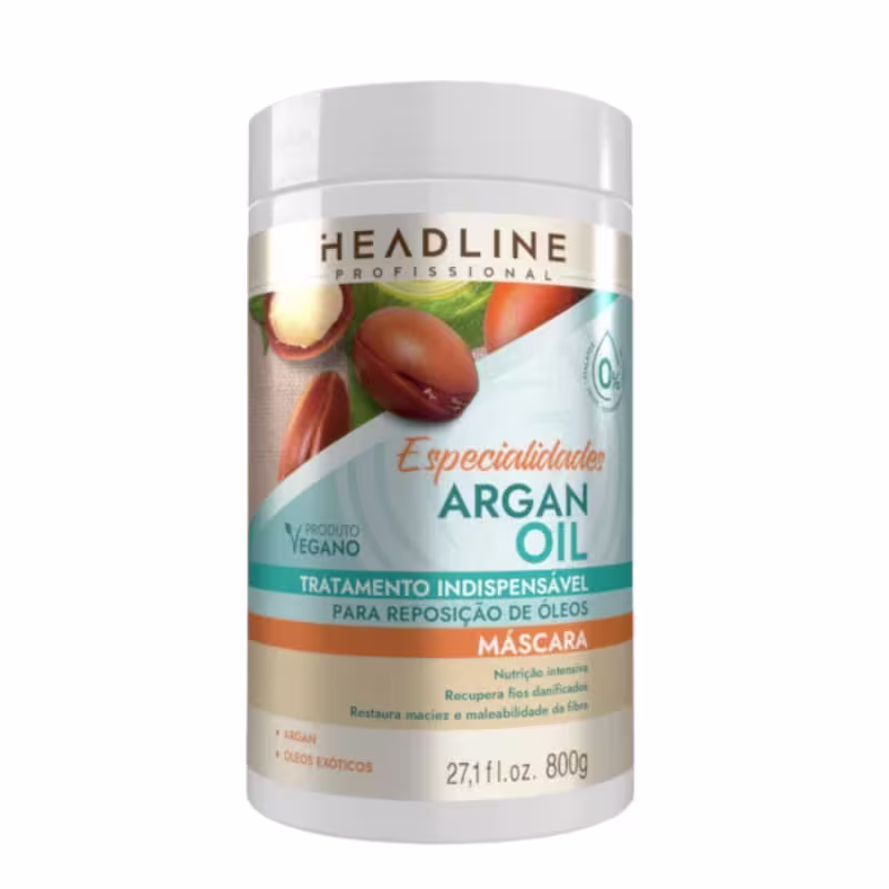 MASCARA ESPECIALIDADES ARGAN OIL 800G HEADLINE - SOUL POWER