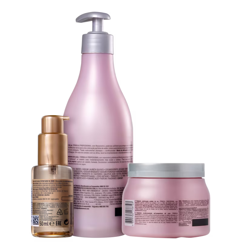 Kit L'Oréal Professionnel Serie Expert Vitamino Color Resveratrol Repair (3 Produtos)