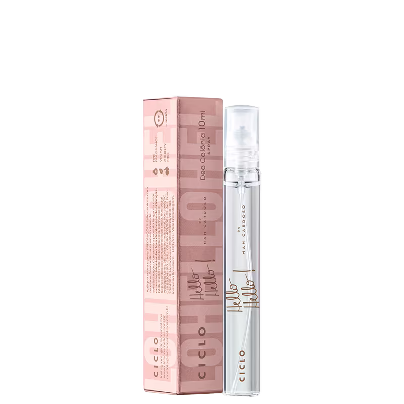 Perfume Feminino Hello Hello! Nah Cardoso Ciclo Cosméticos Deo Colônia de 10ml