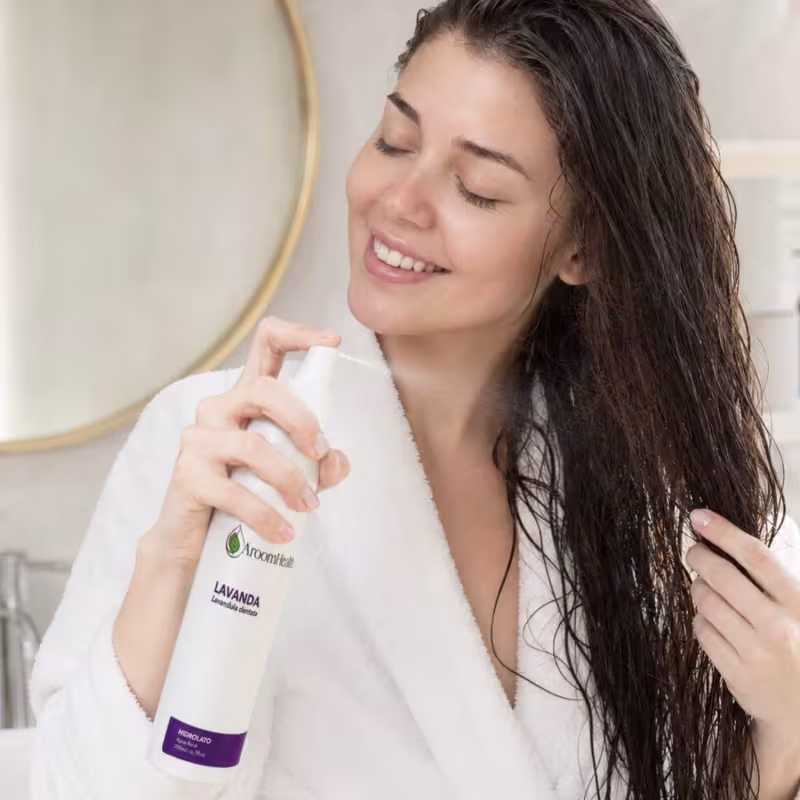 Hidrolato Floral de Lavanda Cabelo Corpo Rosto 200 ml