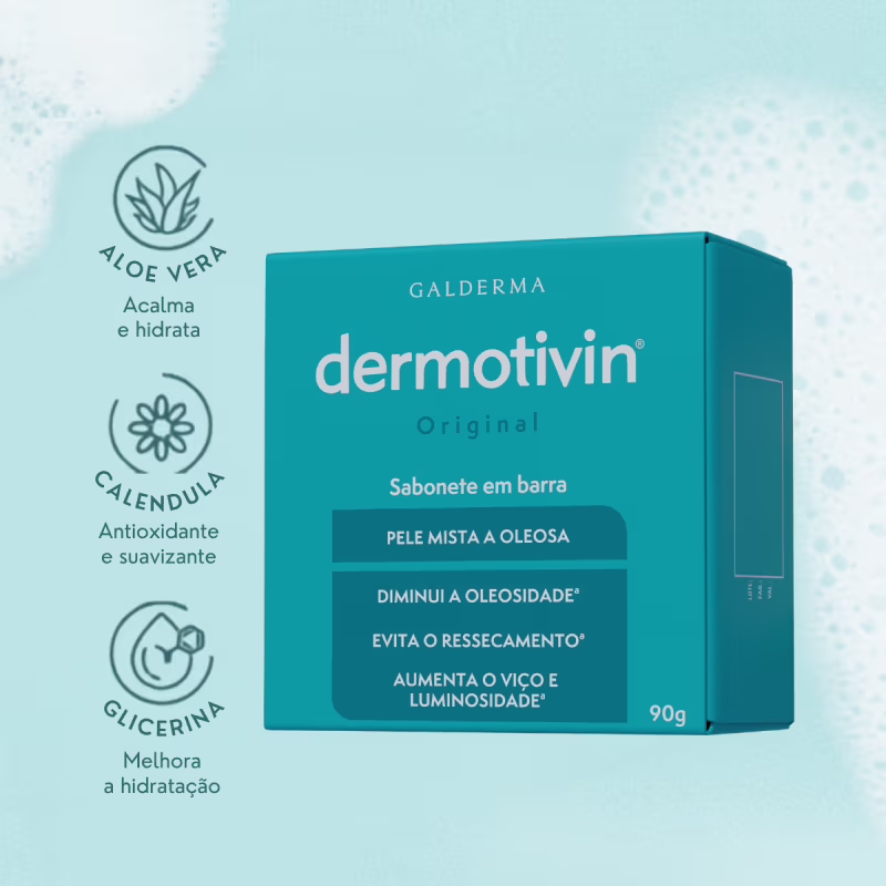 Dermotivin Original - Sabonete em Barra Facial 90g