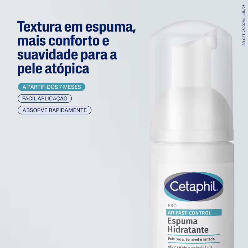 Cetaphil Pro AD Restoraderm - Espuma Hidratante Hipoalergênica 100ml