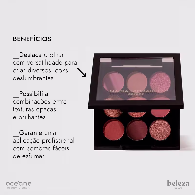 Nádia Tambasco by Océane To Go Nude - Paleta de Sombras 7,2g